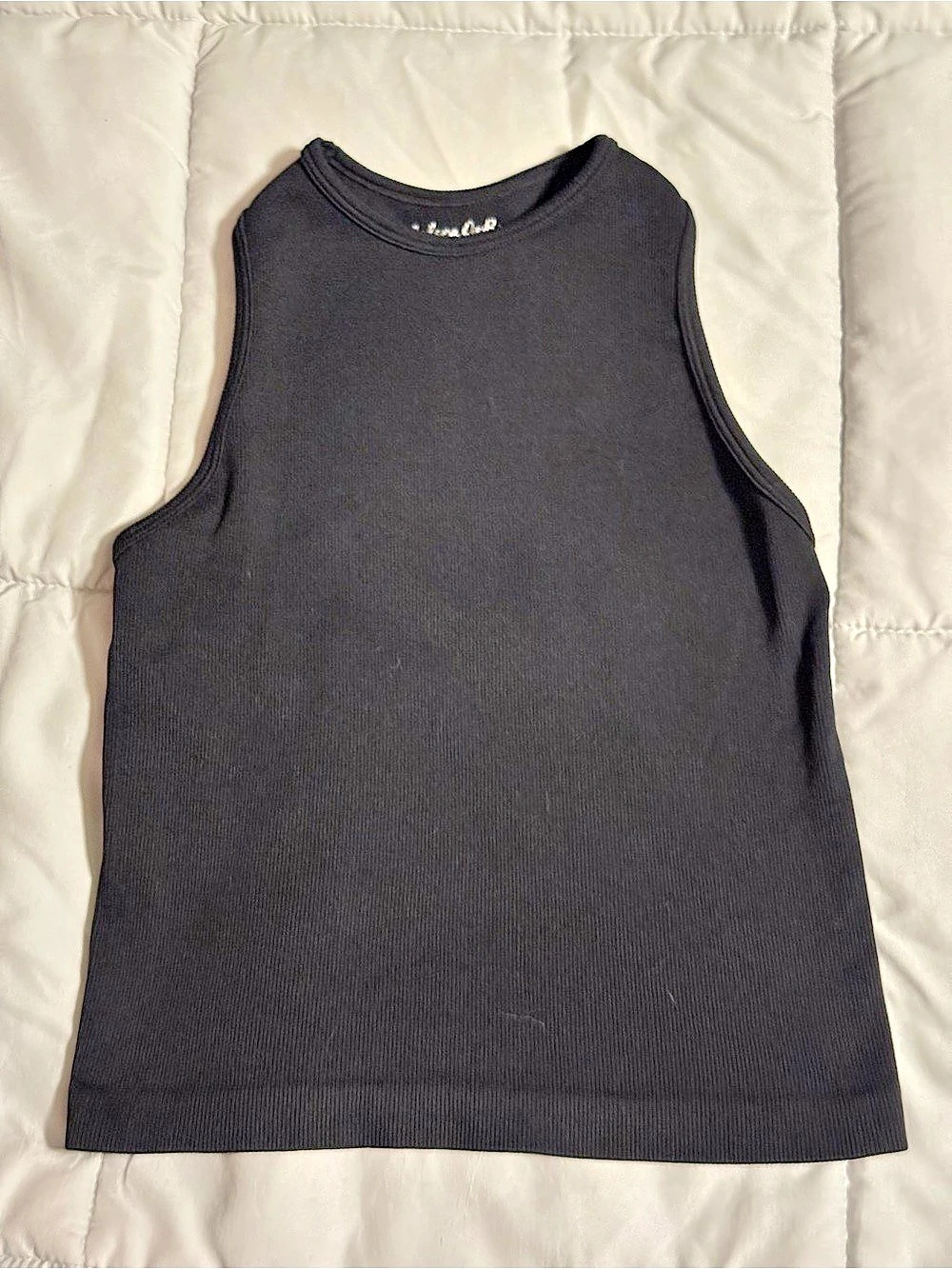 Chelsea DeBoer Ribbed Tank in Black Size XS/S Like New